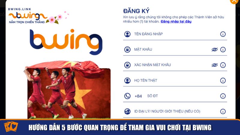 Trang chủ 59 Đăng ký BWing vô cùng dễ dàng